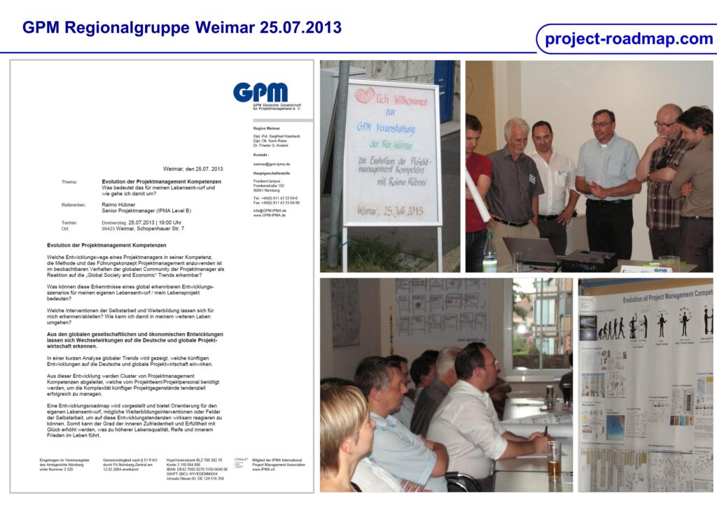 GPM RG Weimar Vortrag Evolution Projekt Management Kompetenzen