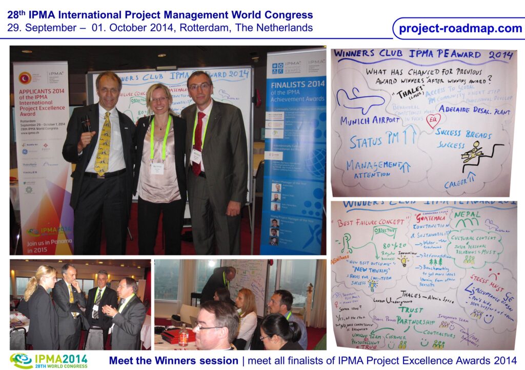 IPMA Project Excellence Award World Congress Rotterdam Winners Club