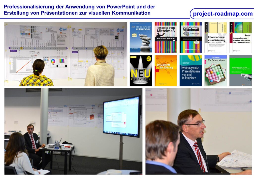 Professionalisierung Visualisierung PowerPoint Project Roadmap